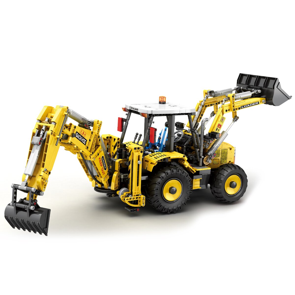 Reobrix 22018 Baggerlader RC Klemmbaustein Set 2466 Teile ab 14 - Bild 1