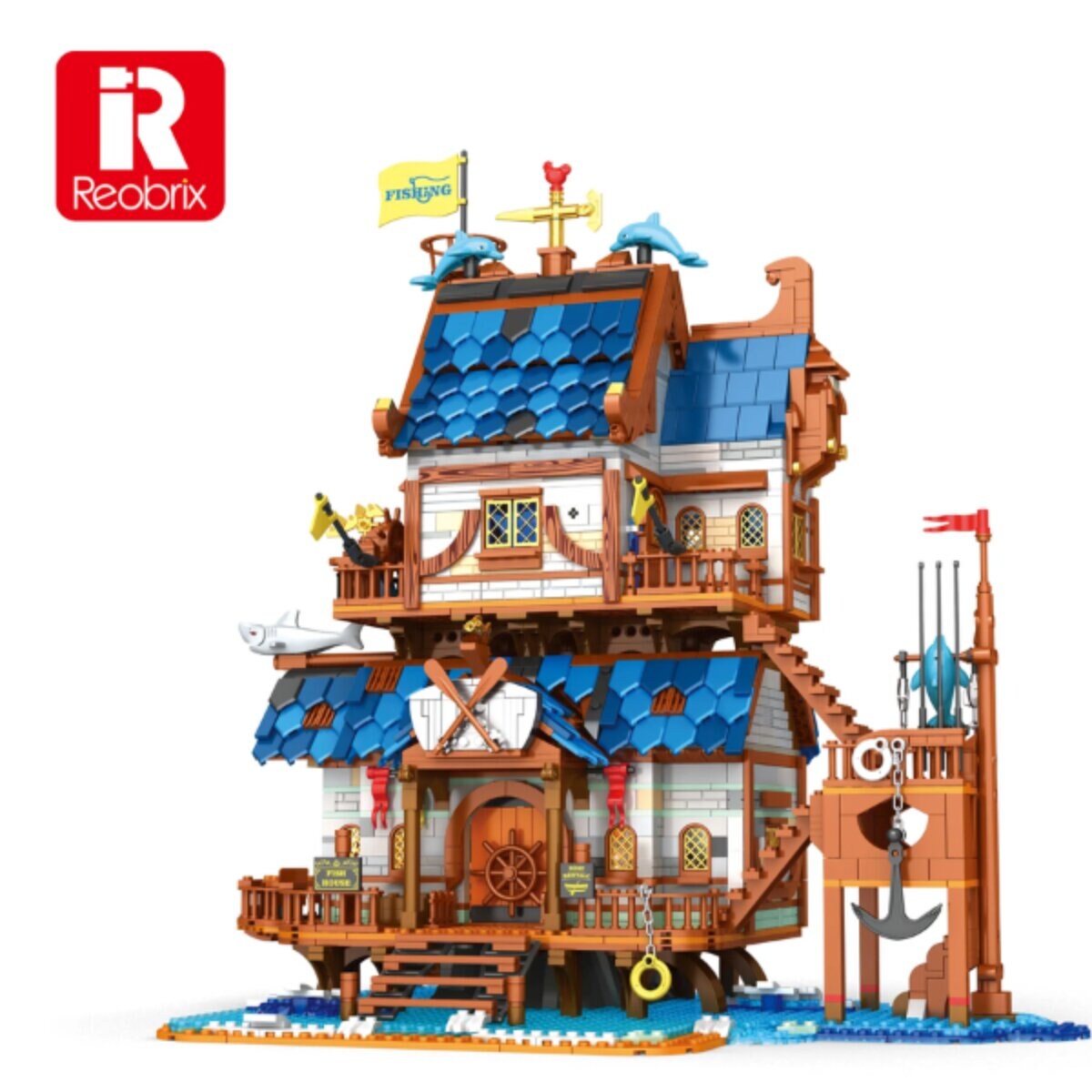 Reobrix 66007 Fishing House Klemmbaustein Haus 2450 Teile ab 14