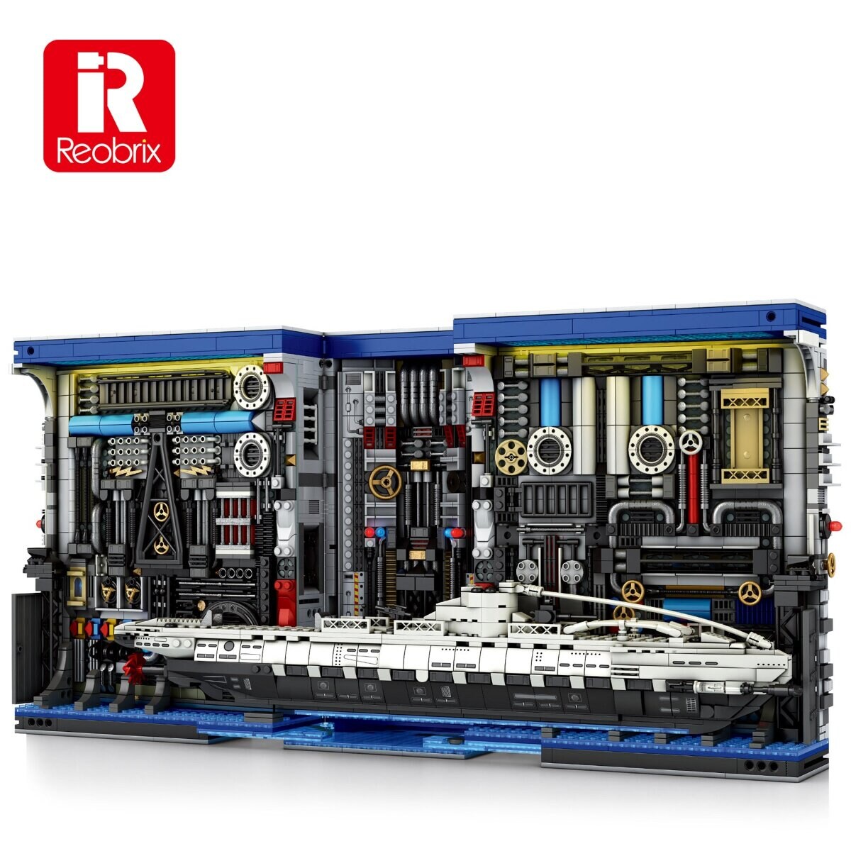 Reobrix 66038 U-Boot Buch Klemmbaustein Diorama 3372 Teile ab 14