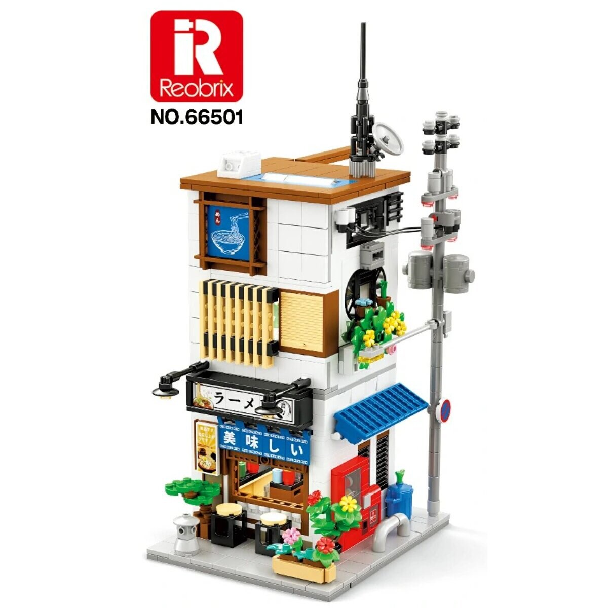 Reobrix 66502 Izakaya Klemmbaustein Haus 1130 Teile ab 14