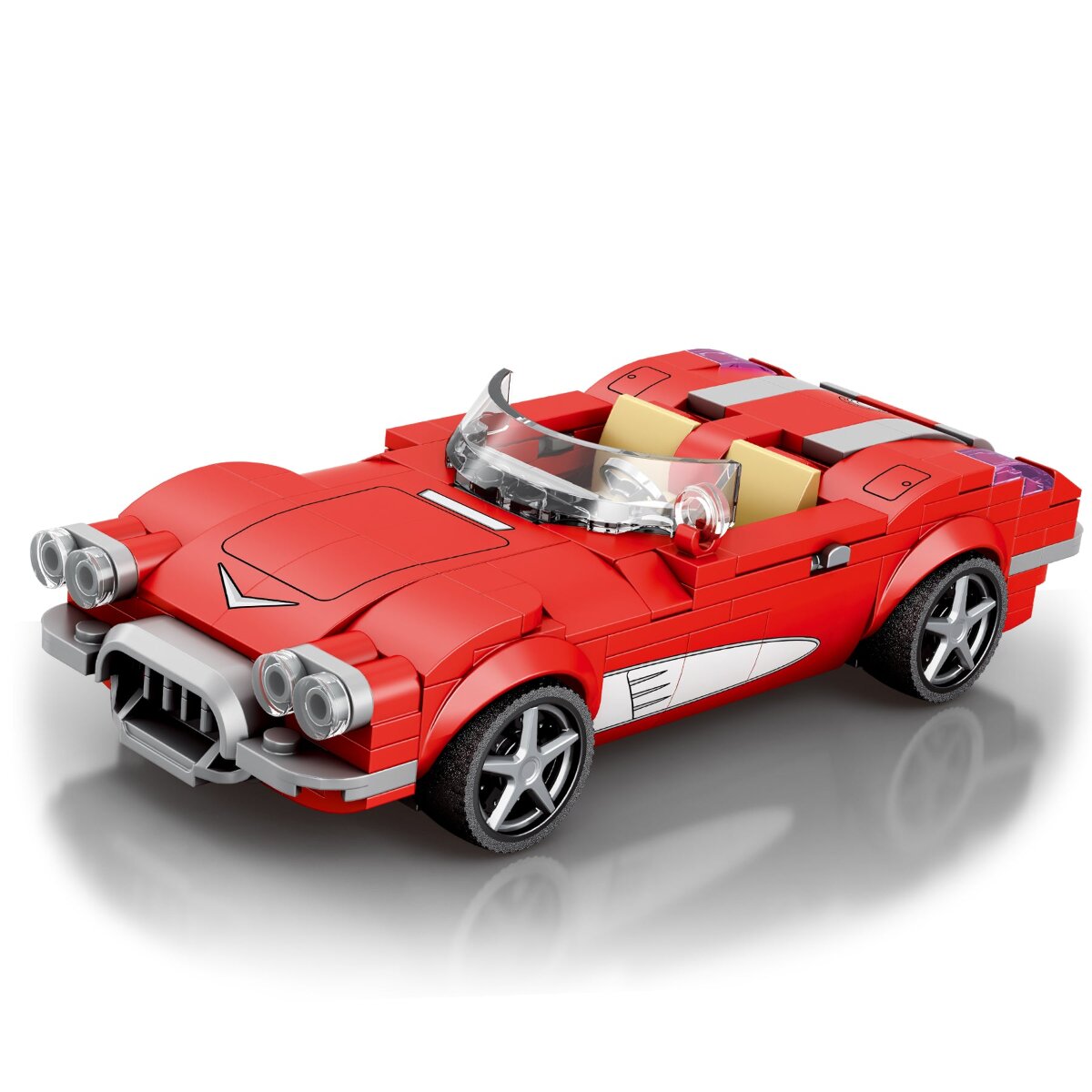 Reobrix 808 Sportwagen C1 1:24 Klemmbaustein Auto 311 Teile ab 14 - Bild 1