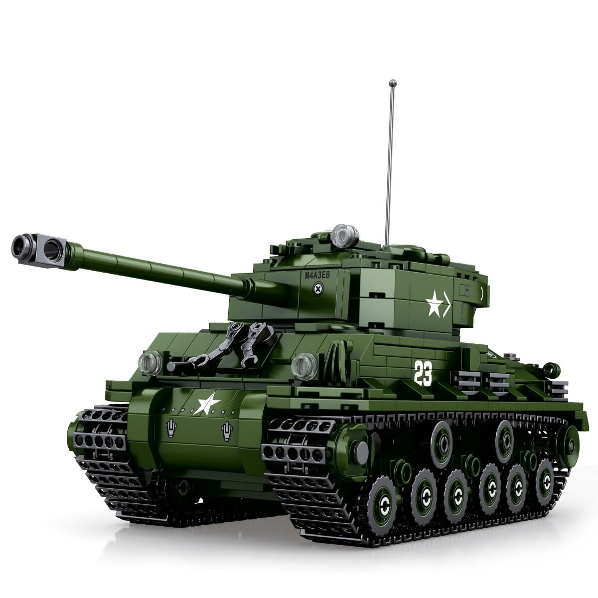 Reobrix World of Tanks Tiger I Kettenfahrzeug 1:28 Klemmbaustein Set 1138