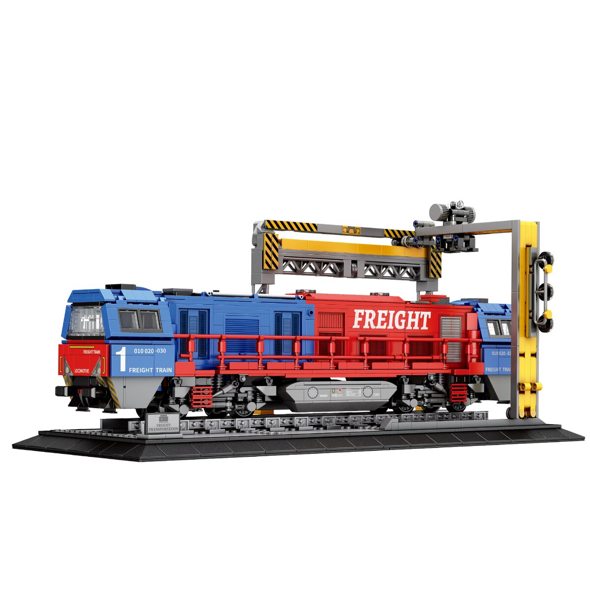 Reobrix 66021A G&uuml;terzug Lokomotive Klemmbaustein 1980 Teile ab 14 - Bild 1