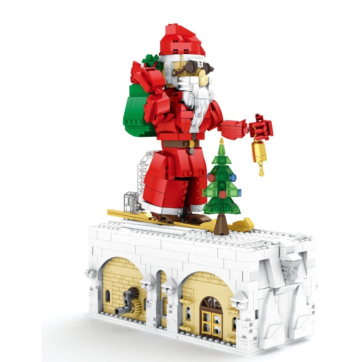 Reobrix 66001 Weihnachtsmann Mechanik Set 1039 Teile ab 14 - Bild 1