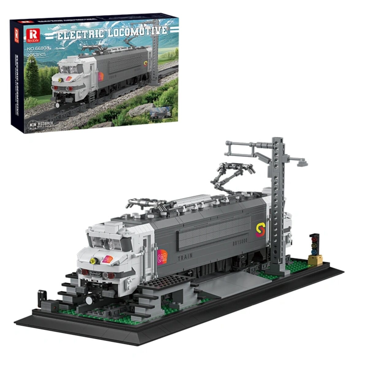 Reobrix 66803 Elektrolokomotive Klemmbaustein 2052 Teile ab 14 - Bild 1