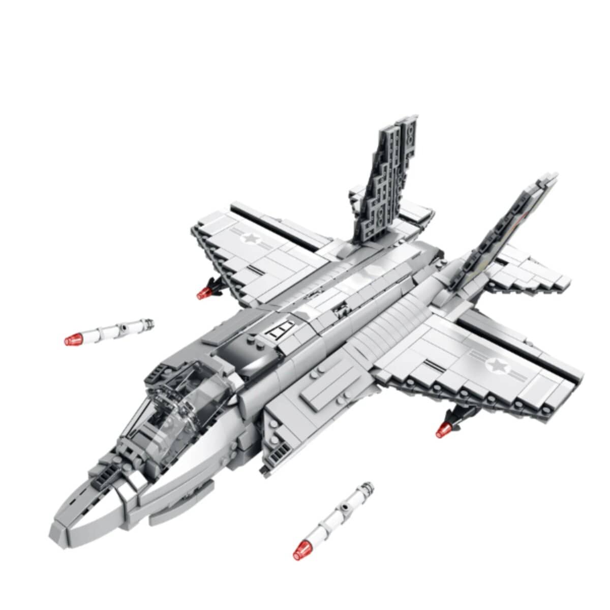 Reobrix 33021 Kampfjet Klemmbaustein Flugzeug 1600 Teile ab 14 - Bild 1