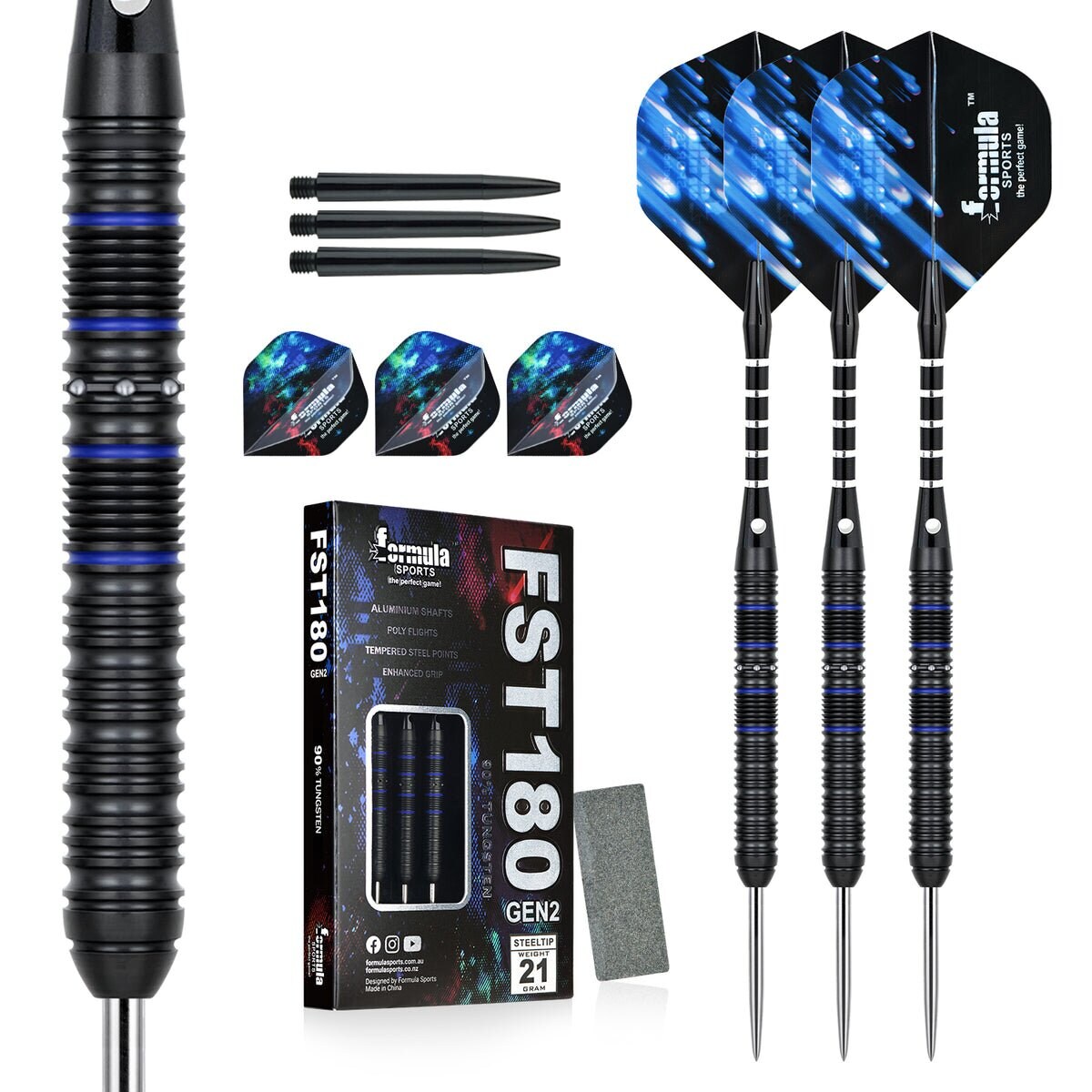 Formula Sports FST180 GEN2 Steeltip Dartset 21g Steeldarts