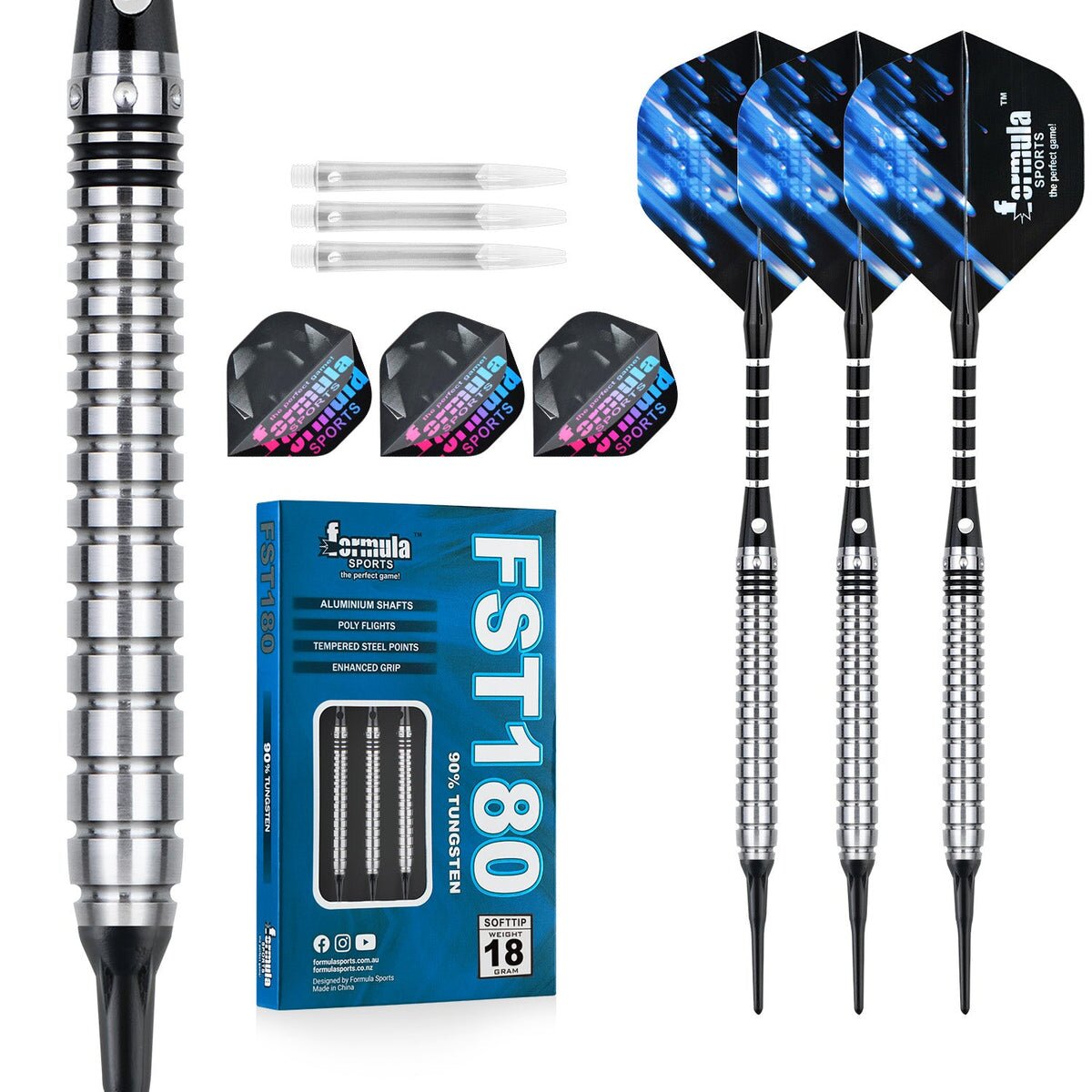 Formula FST180 GEN1 Classic Softtip Dartset 18g Softdarts - Bild 1