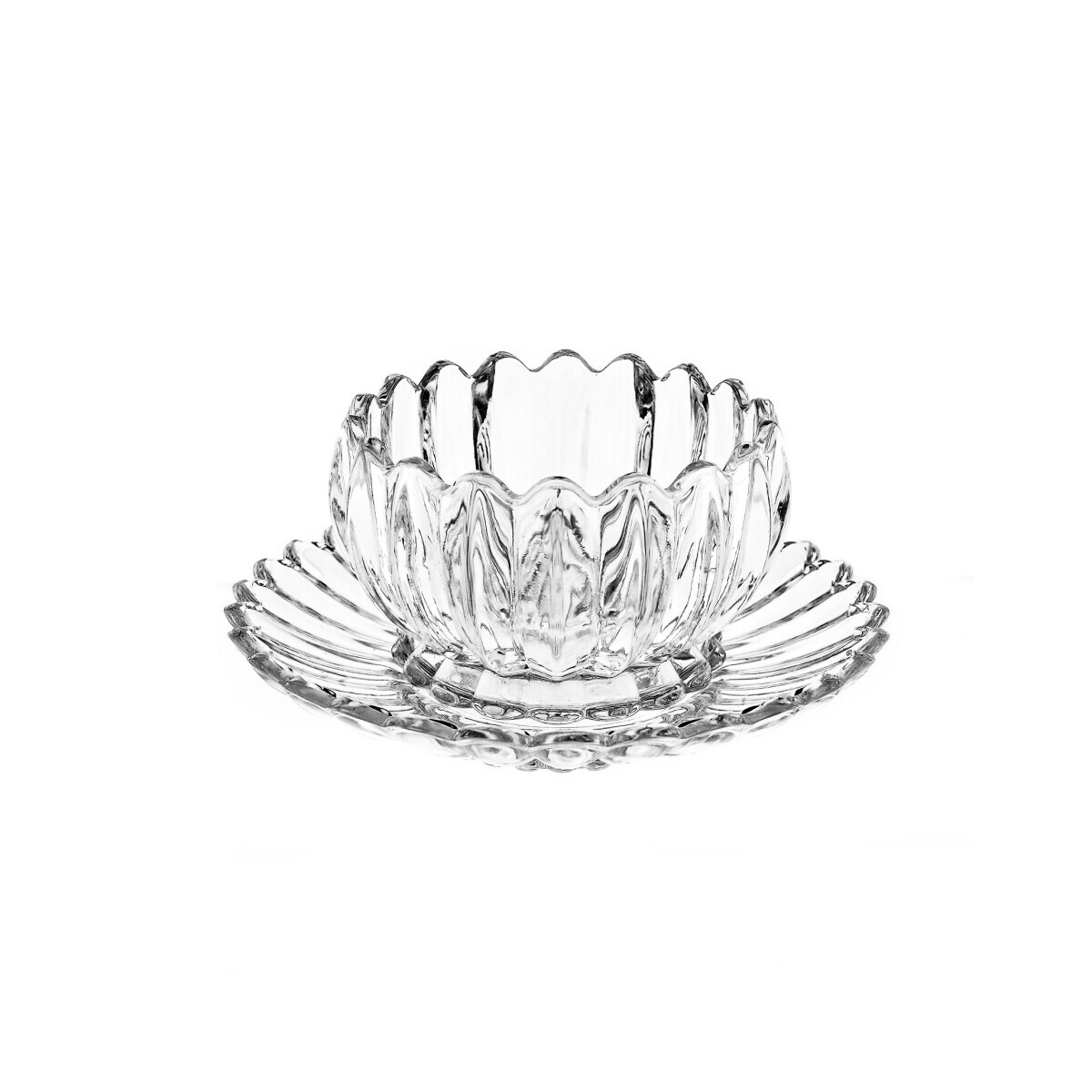 Dessertgl&auml;serUnterteller, 12-teiliges Glasschalenset - - Bild 1