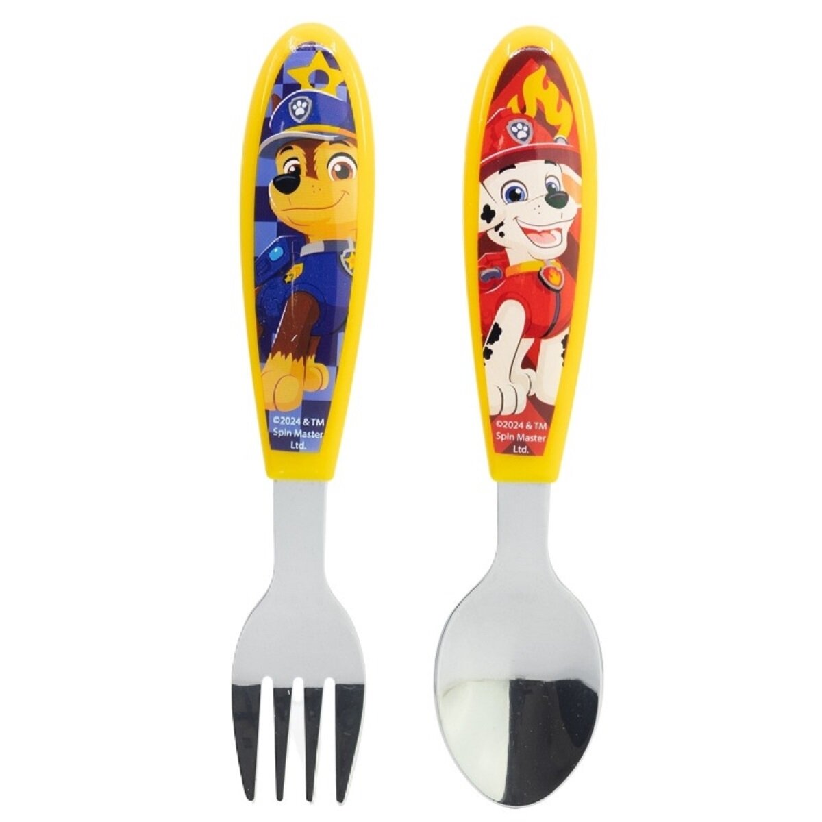 Paw Patrol Kinderbesteck Set 2-teilig &ndash; L&ouml;ffel & Gabel mit - Bild 1