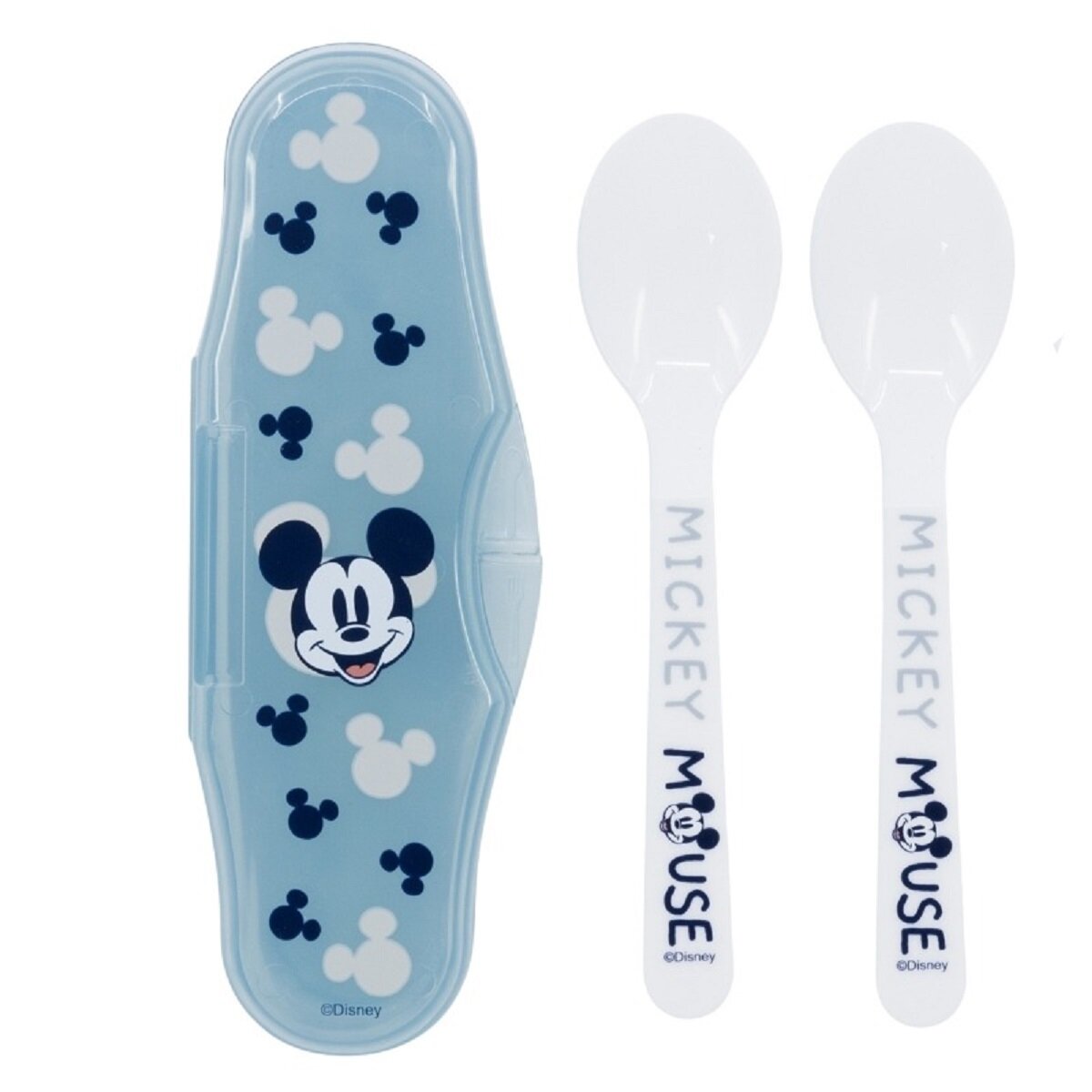 Disney Mickey Mouse Kinderl&ouml;ffel Set 2-teilig im Reiseetui - Bild 1