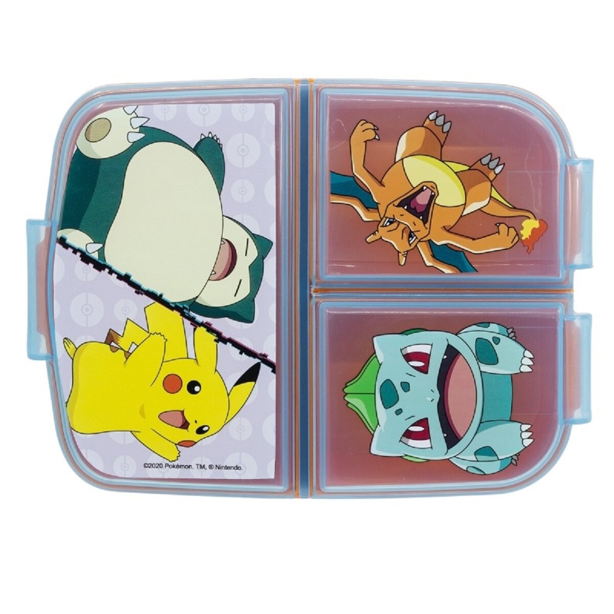 Pokemon Kinder Brotdose &ndash; Lunchbox mit 3 F&auml;chern & tollem Design - Bild 1