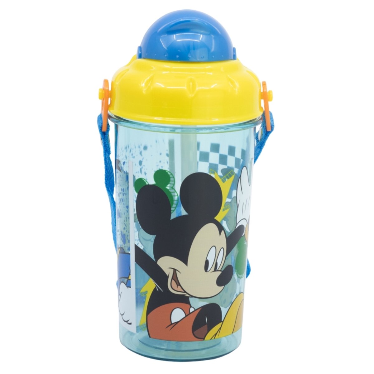Disney Mickey Kinder Trinkflasche 465?ml mit Strohhalm und Tragegurt - Bild 1