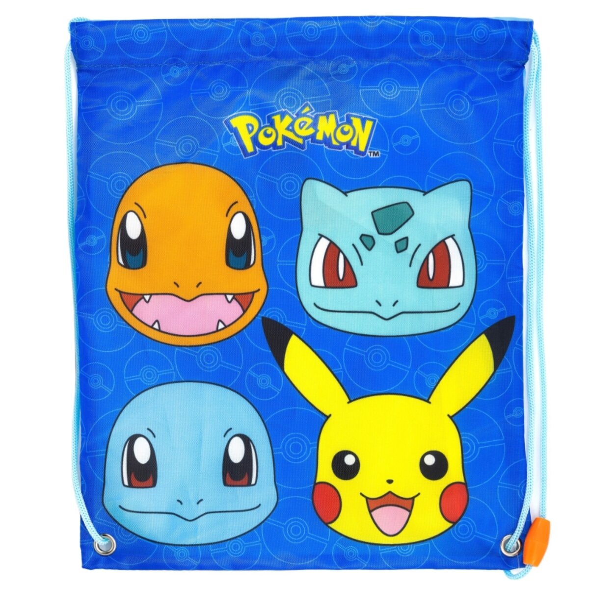 Pok&eacute;mon Turnbeutel Lunchbag mit Kordelzug f&uuml;r Kinder Ausfl&uuml;ge & Snacks - Bild 1