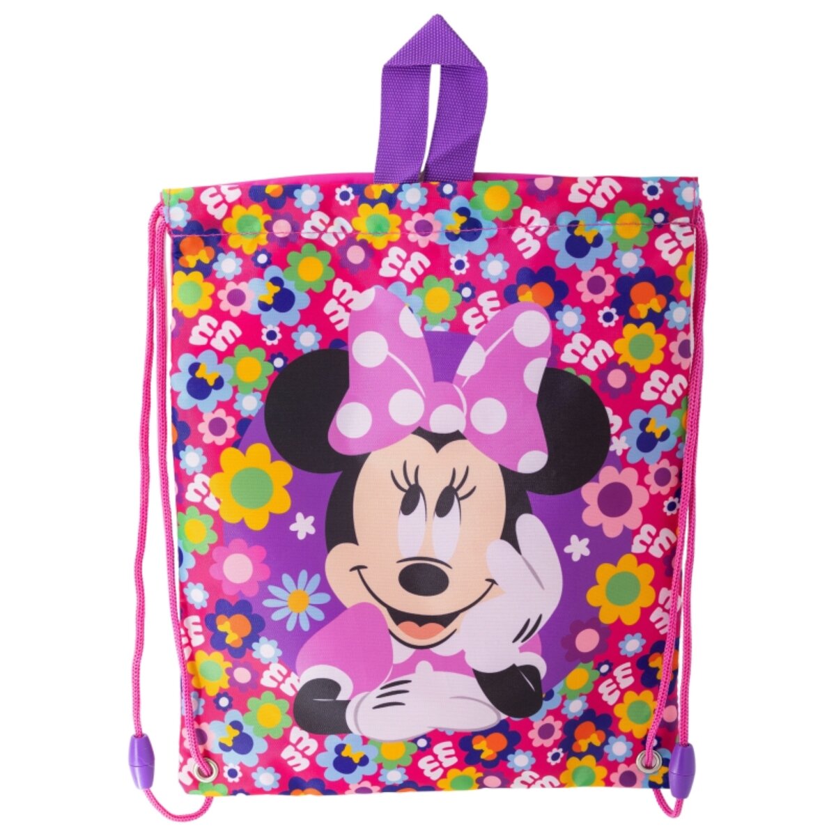 Disney Minnie Mouse Turnbeutel Lunchbag Bold Florals f&uuml;r Kinder mit Ko - Bild 1
