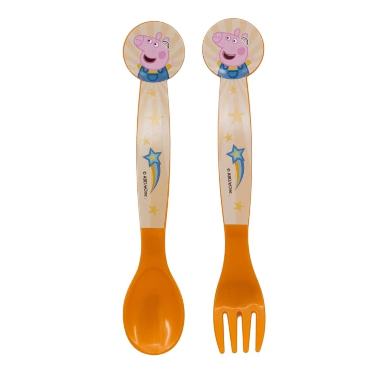 Peppa Pig Kinderbesteck L&ouml;ffel und Gabel f&uuml;r Kinder - Bild 1