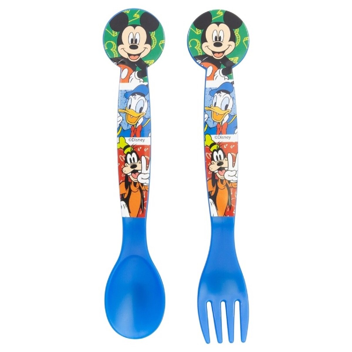 Disney Mickey Mouse Kinderbesteck L&ouml;ffel und Gabel f&uuml;r Kinder - Bild 1