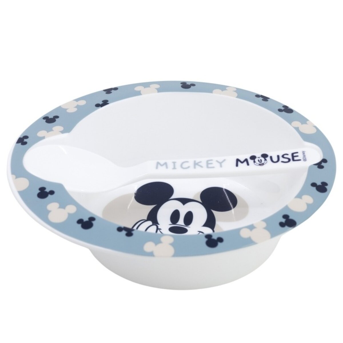 Disney Mickey Mouse Kindergeschirr Set Schale und L&ouml;ffel f&uuml;r Kinder - Bild 1