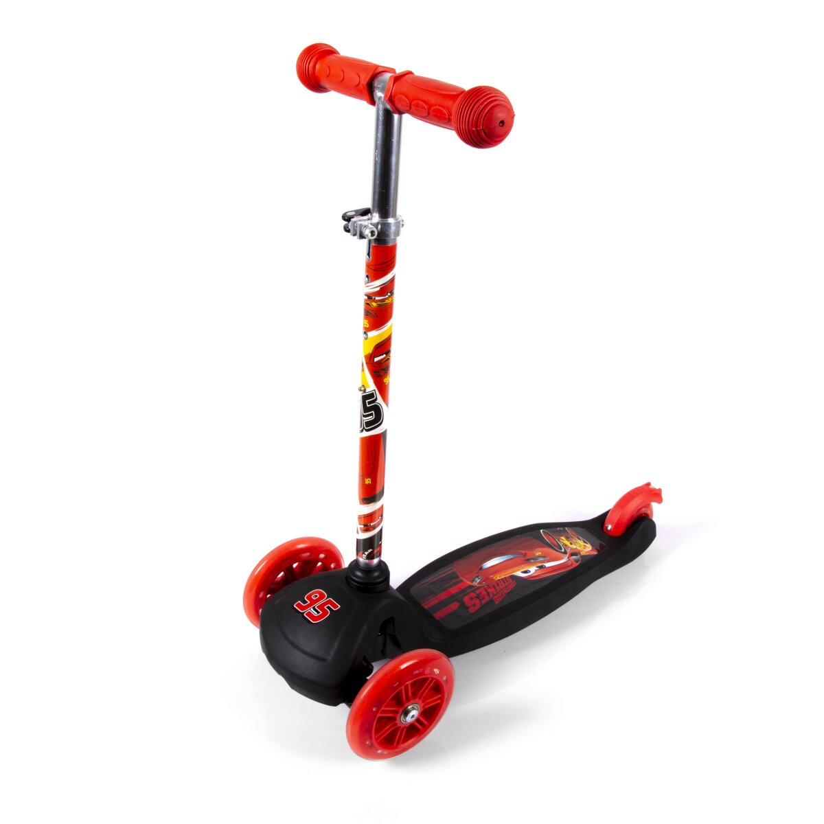 Cars 3-Rad Scooter Klappbar, rutschfest & sicher f&uuml;r Kinder - Bild 1