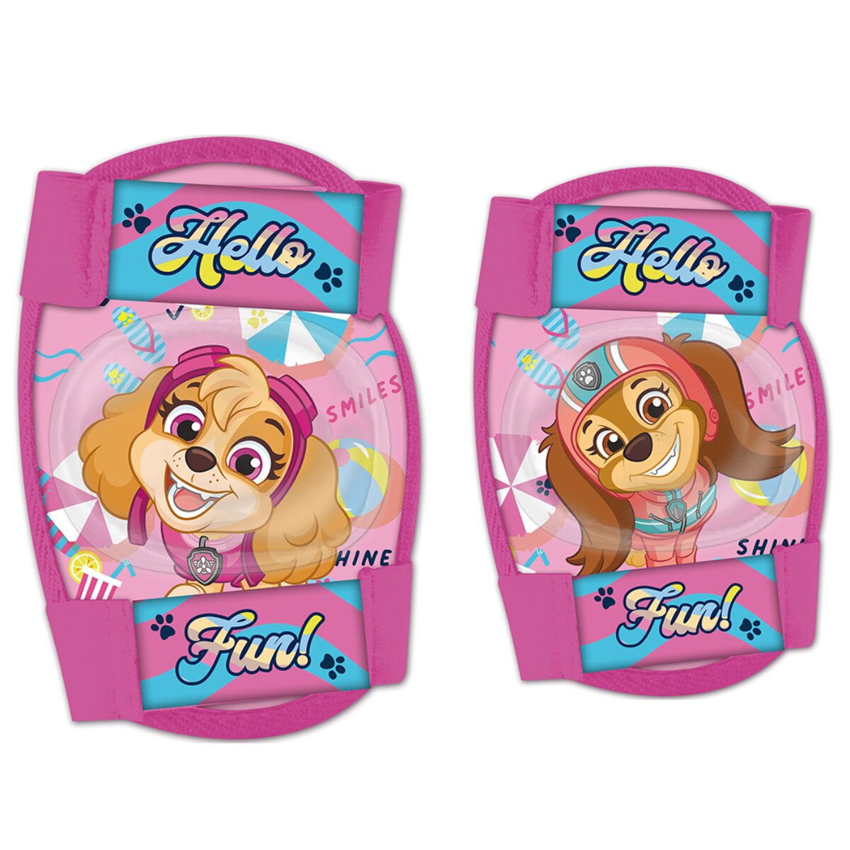 Paw Patrol Knie und Ellbogenschoner Kinder Protektoren Set Rosa - Bild 1