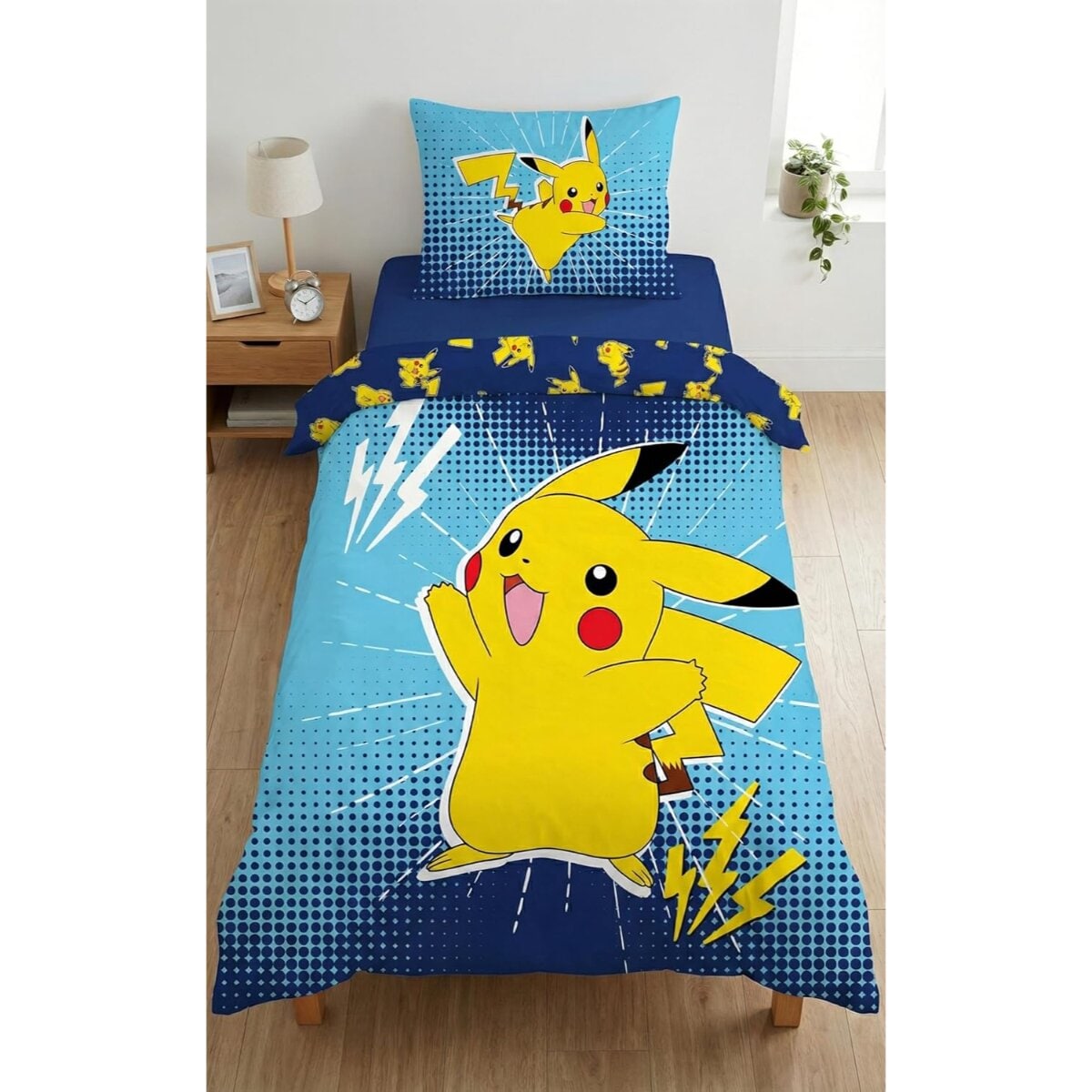 Pok&eacute;mon Bettw&auml;sche Set Mikrofaser Bettdeckenbezug 140&times;200 cm 70&times;90 cm - Bild 1