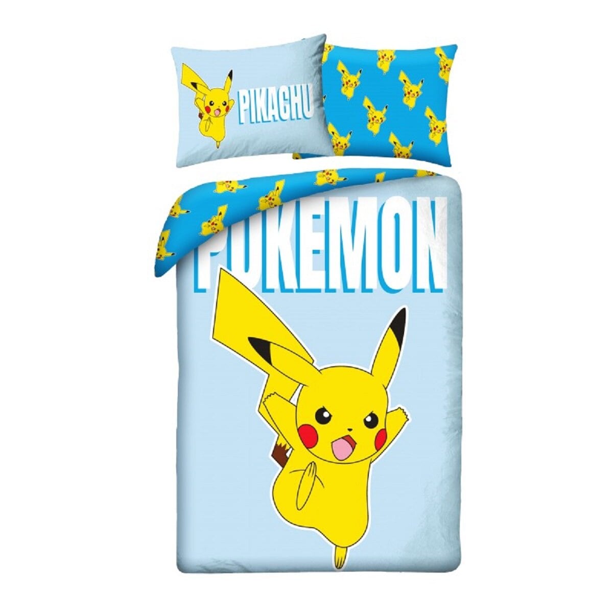 Pok&eacute;mon Bettw&auml;sche Set Mikrofaser Bettdeckenbezug 140&times;200 cm 70&times;90 cm - Bild 1