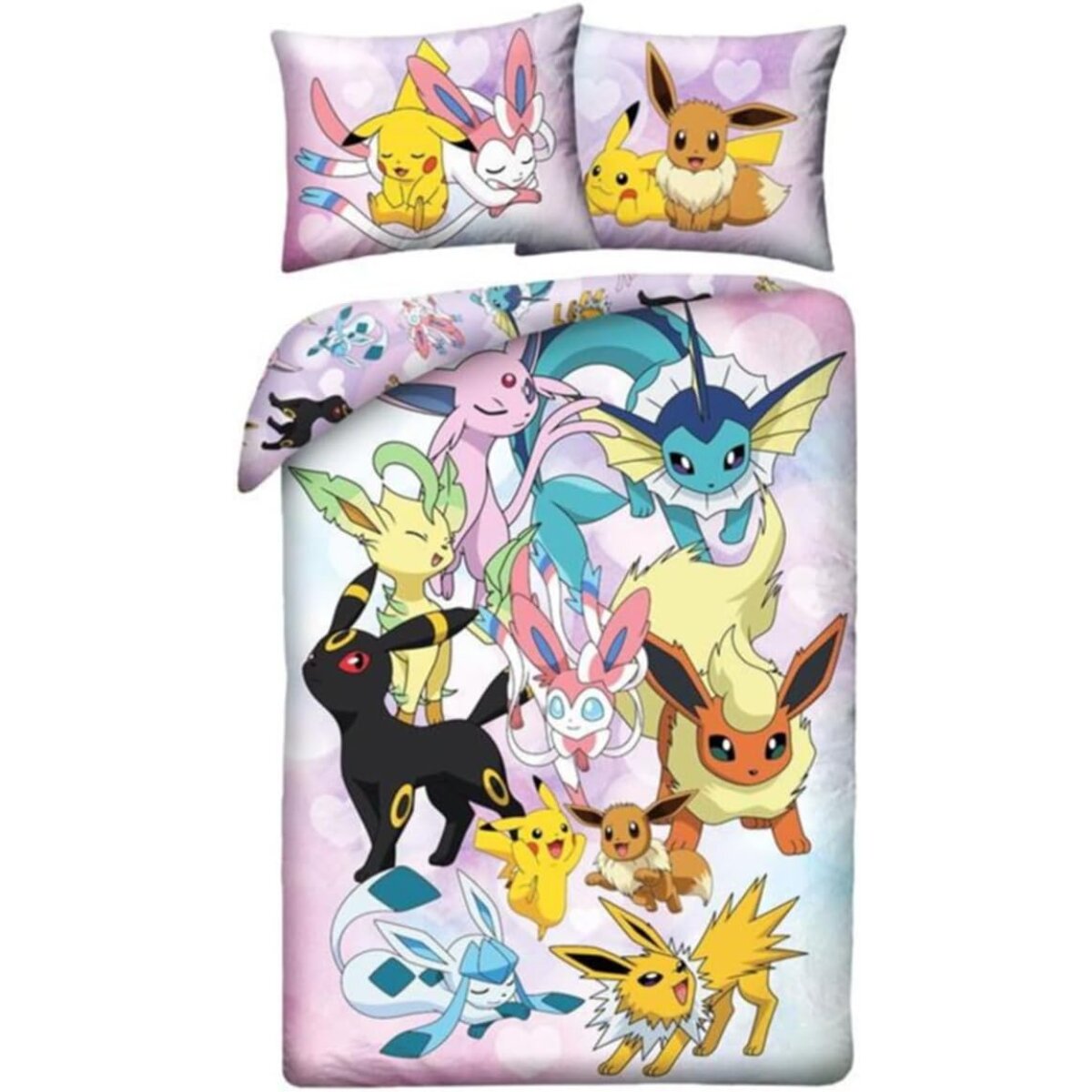 Pok&eacute;mon Bettw&auml;sche Set Mikrofaser Bettdeckenbezug 140&times;200 cm 70&times;90 cm - Bild 1