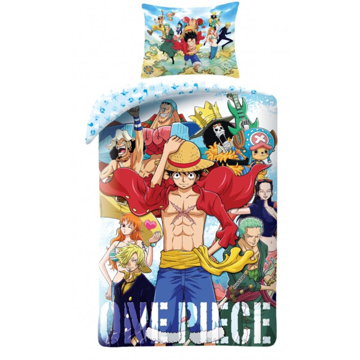 One Piece Bettwäsche 140 × 200 cm Baumwolle Bettbezug Kissenbezug
