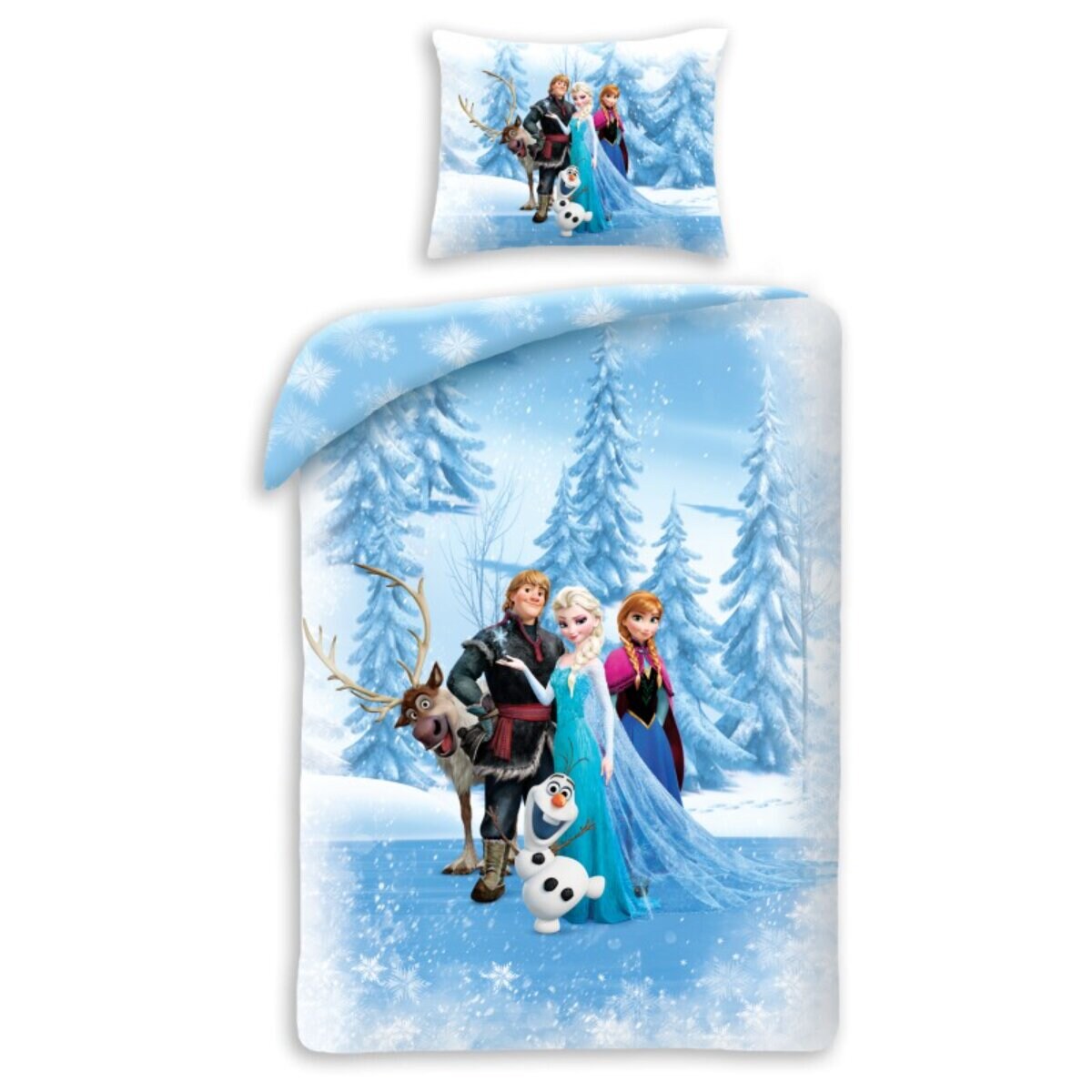 Disney Frozen Bettwäsche 140 × 200 cm Baumwolle Bettbezug Kissenbezug