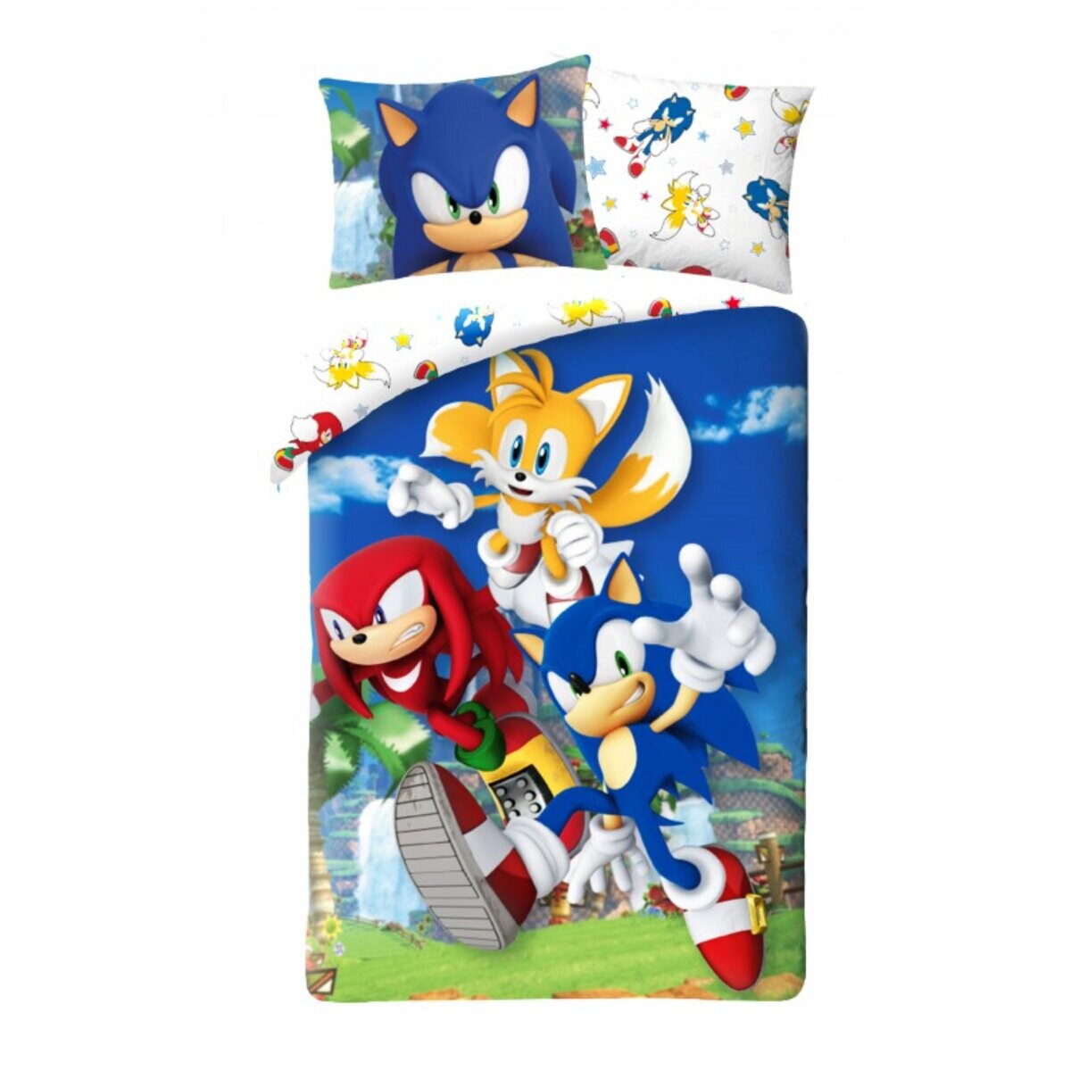 Sonic Bettwäsche 140 × 200 cm Baumwolle Bettbezug Kissenbezug