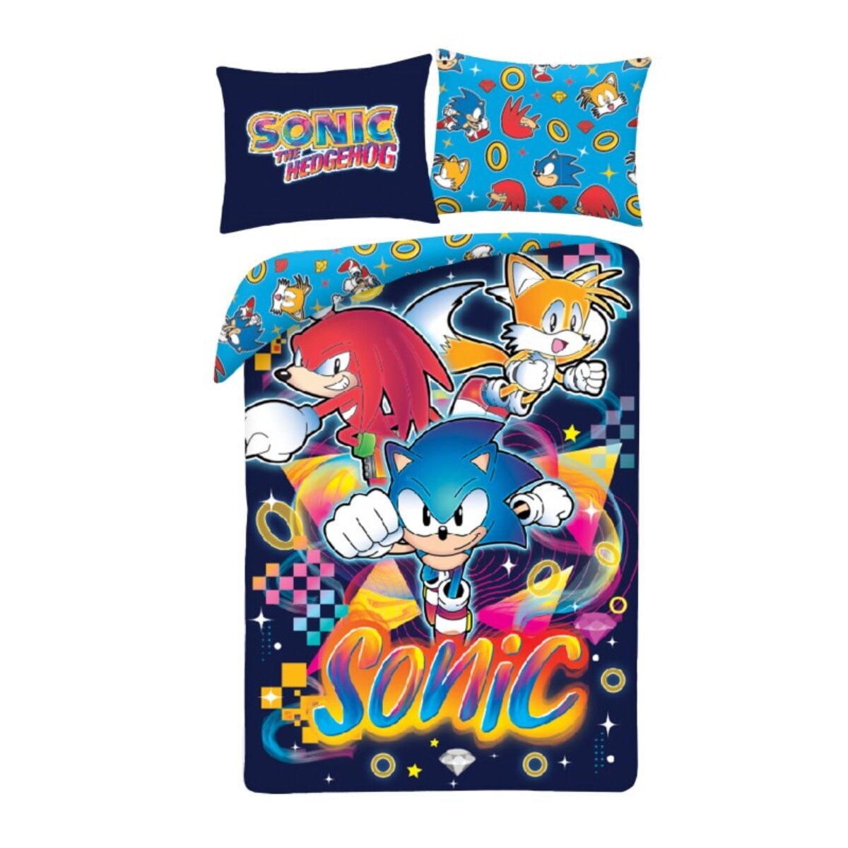 Sonic Bettw&auml;sche 140 &times; 200 cm Mikrofaser Bettbezug Kissenbezug - Bild 1