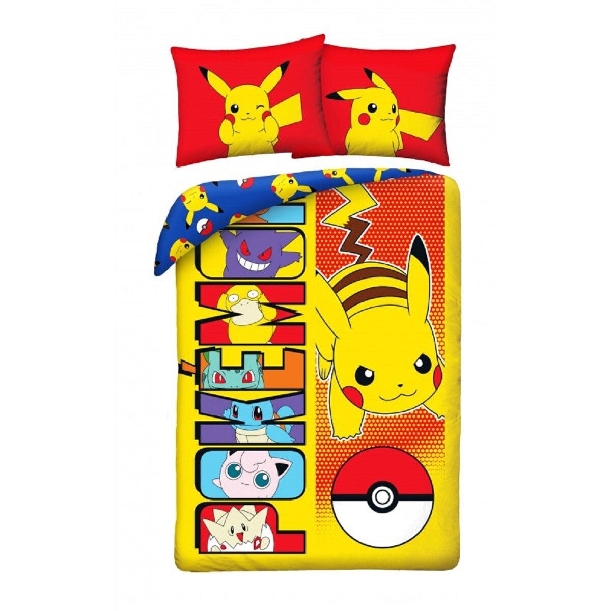 Pok&eacute;mon Bettw&auml;sche Set aus Baumwolle Bettdeckenbezug 140 &times; 200 cm - Bild 1