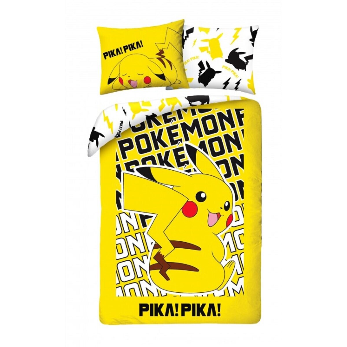 Pokémon Bettwäsche Set aus Baumwolle Bettdeckenbezug 140 × 200 cm