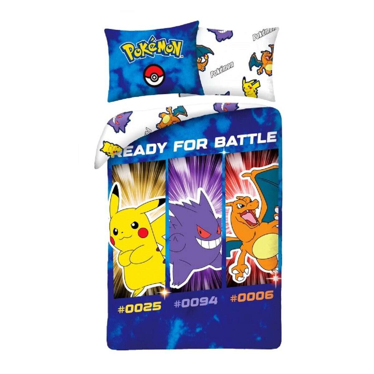 Pokémon Bettwäsche Set aus Baumwolle Bettdeckenbezug 140 × 200 cm