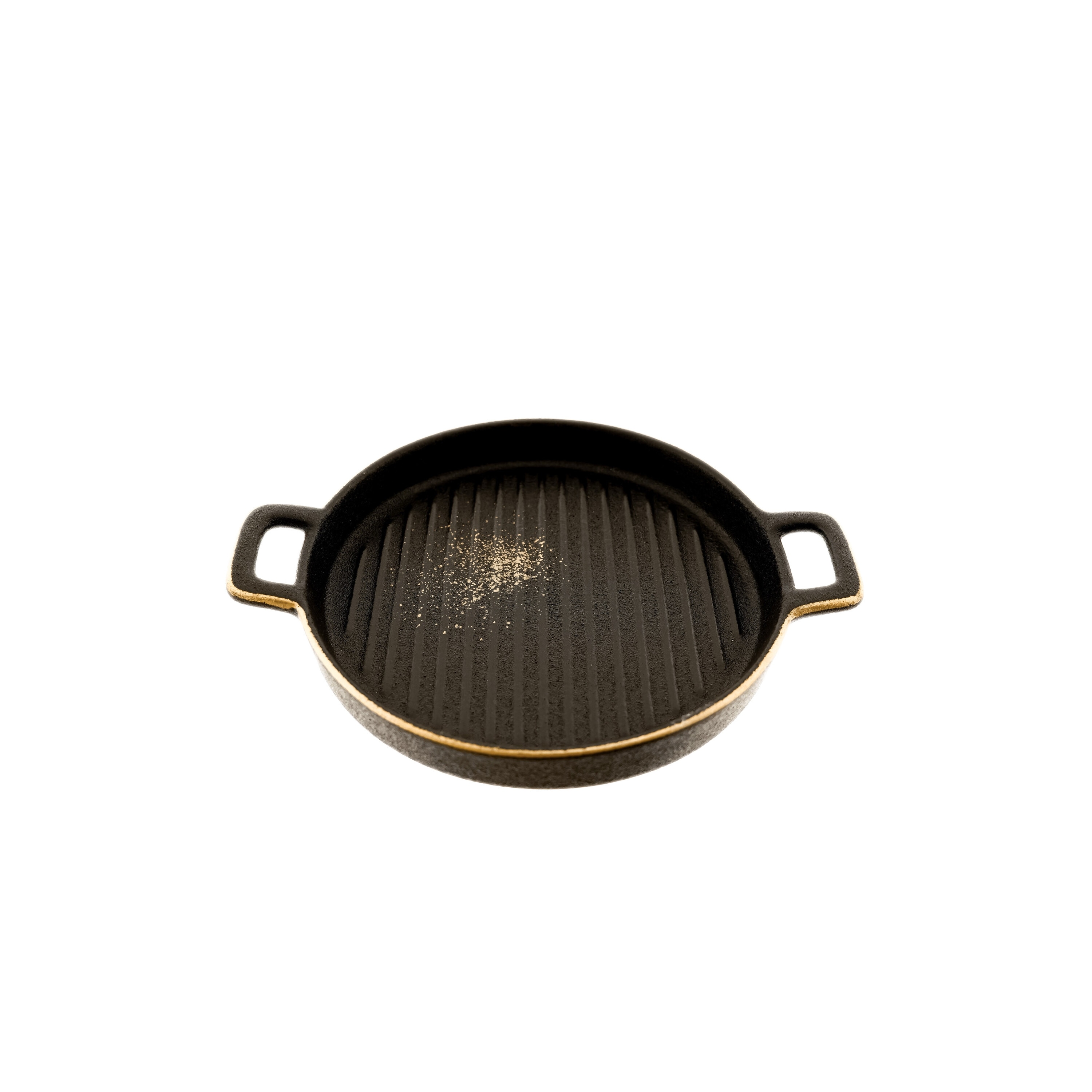 Elegante Servierteller mit Goldrand & praktischen Griffen - &oslash;16 x 3 cm - Bild 1