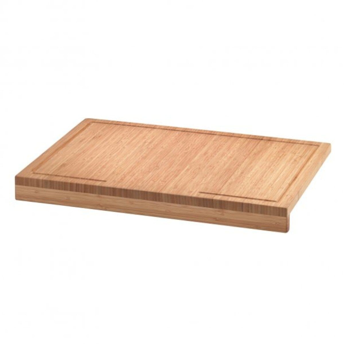 Bambus-Schneidebrett 56 x 38 cm mit Saftrille & Anschlagkante - Bild 1