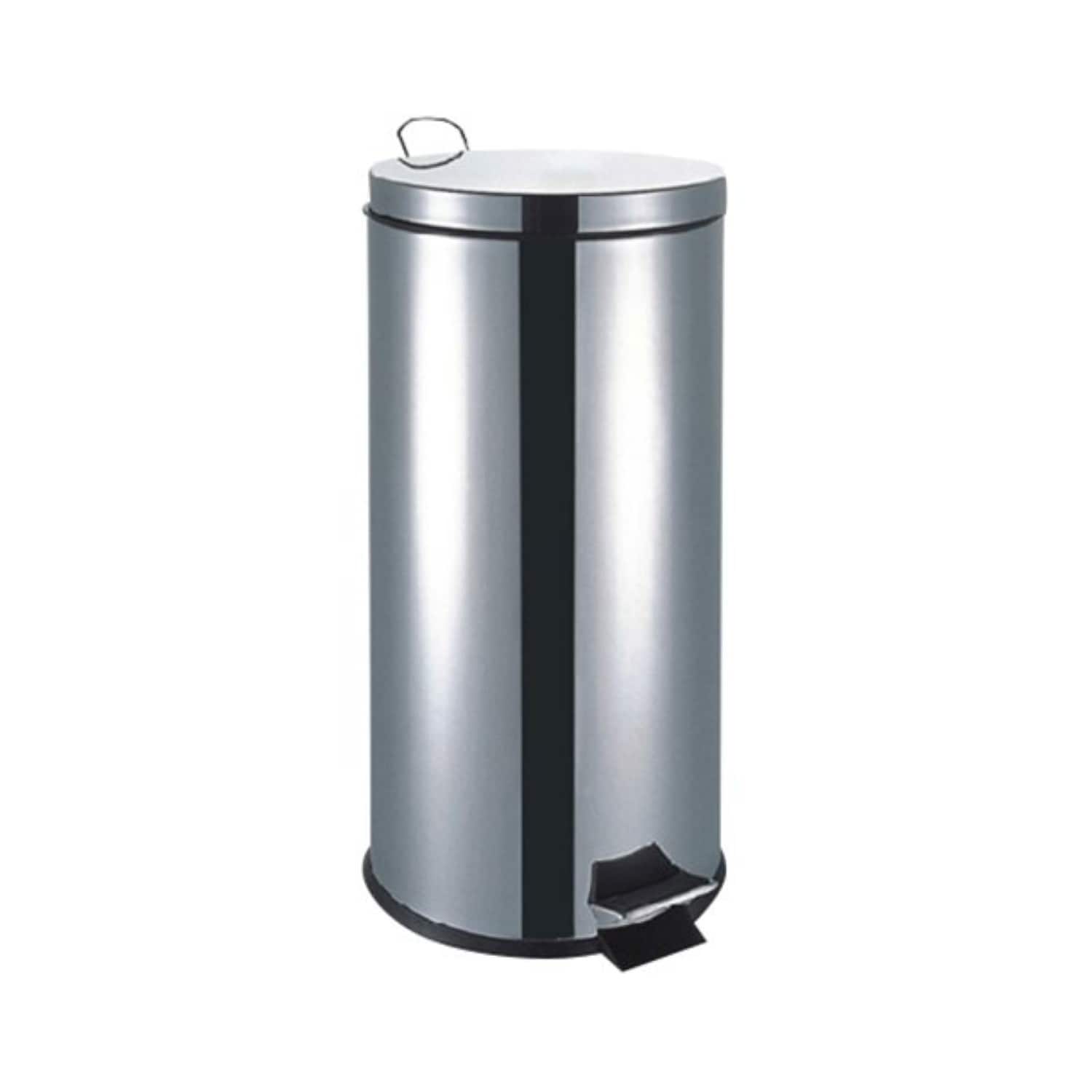 Abfalleimer mit Fu&szlig;pedal &oslash;29 x 64 cm - 30 L aus hochwertigem Edelstahl - Bild 1