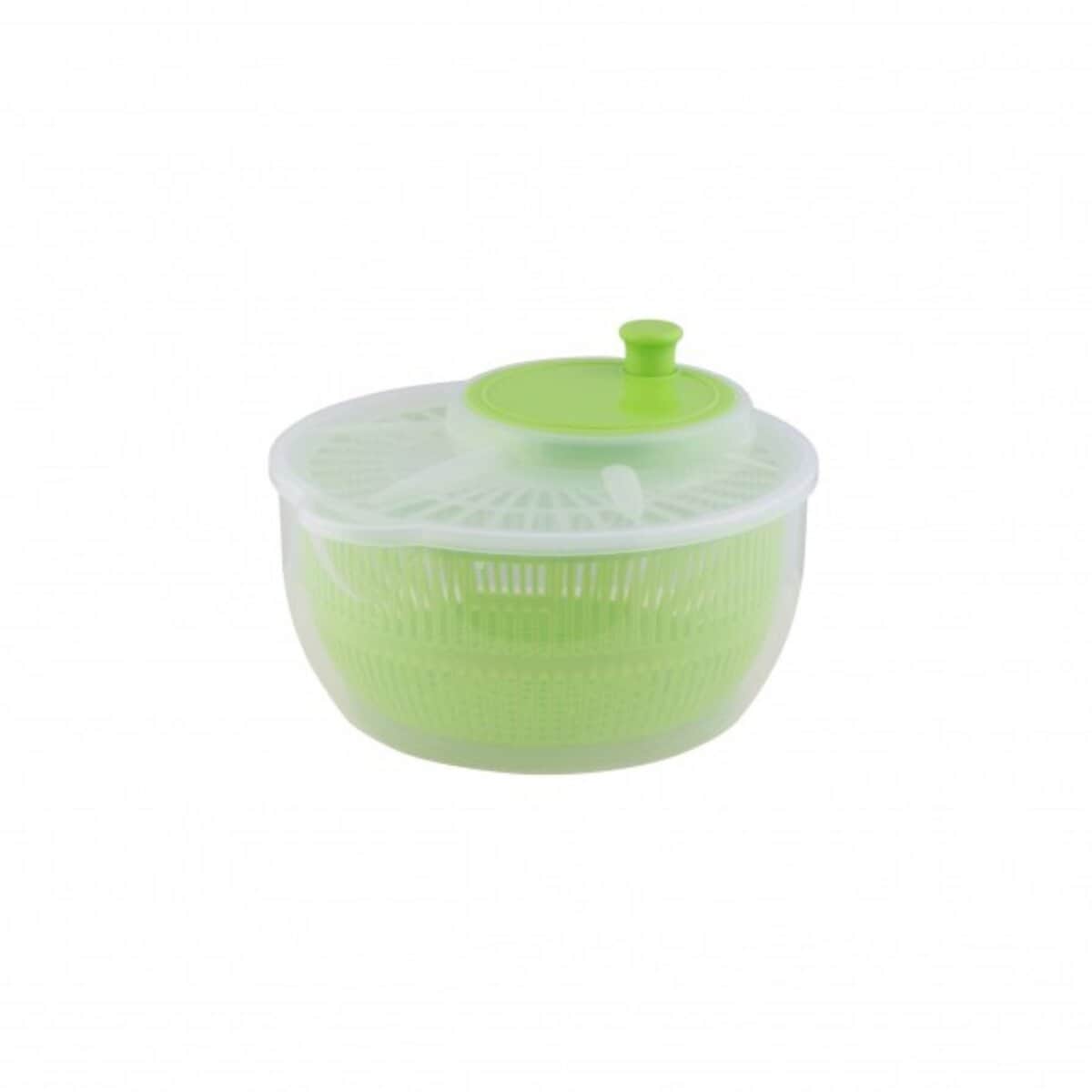 Salatschleuder mit Kurbel - beidseitig drehbar. mit Sieb & Schale, &oslash; 25 cm - Bild 1