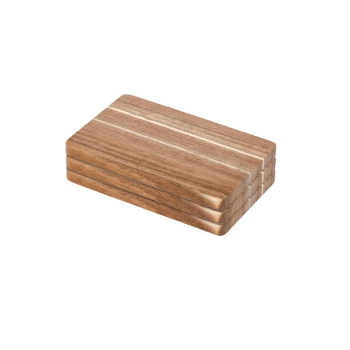 3er Set Schneidebrett aus Akazienholz - 22 x 1,5 x 14 cm - Bild 1