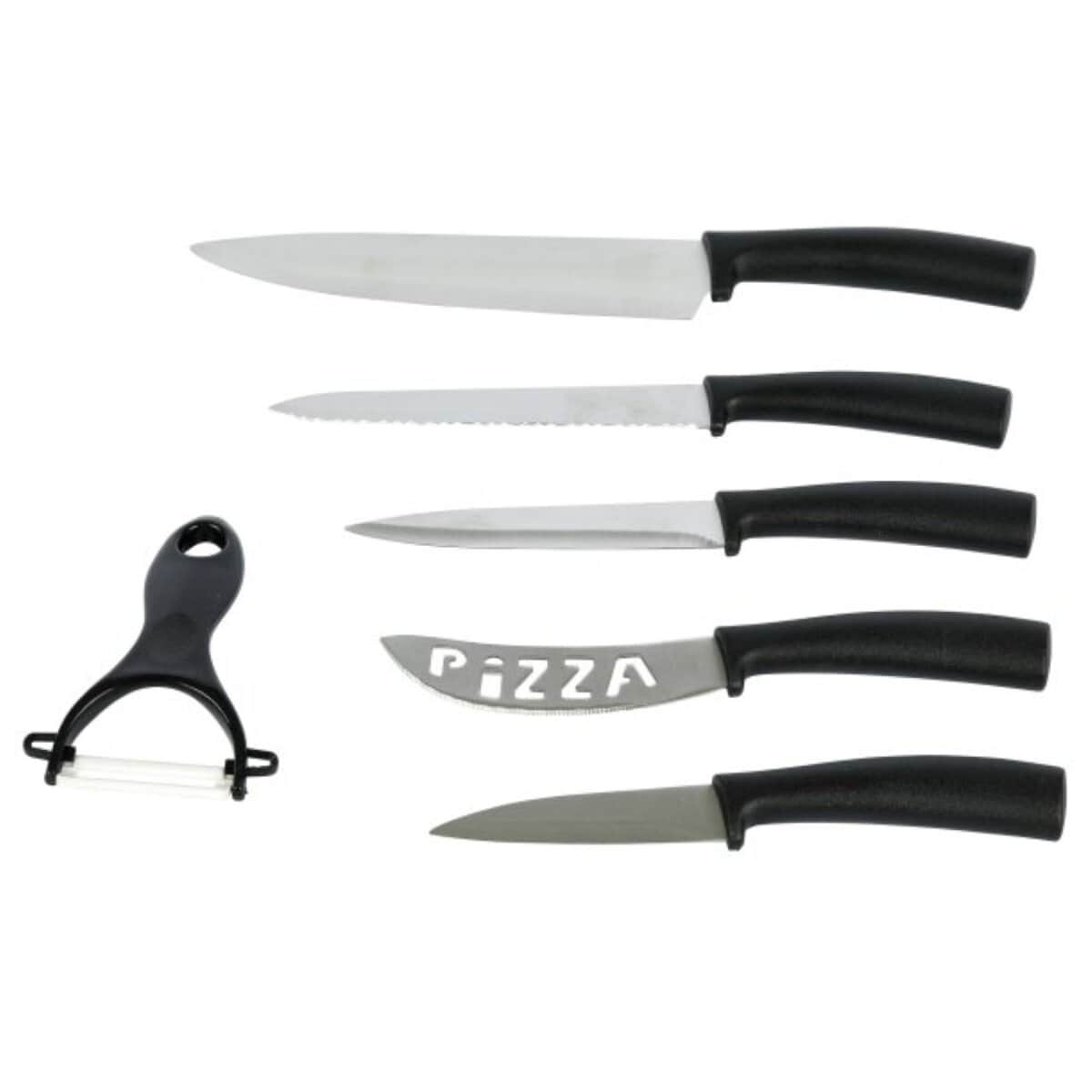 6-teiliges Messer-Set mit Edelstahlklinge - K&uuml;chenhelfer f&uuml;r Alltag & K&uuml;che - Bild 1