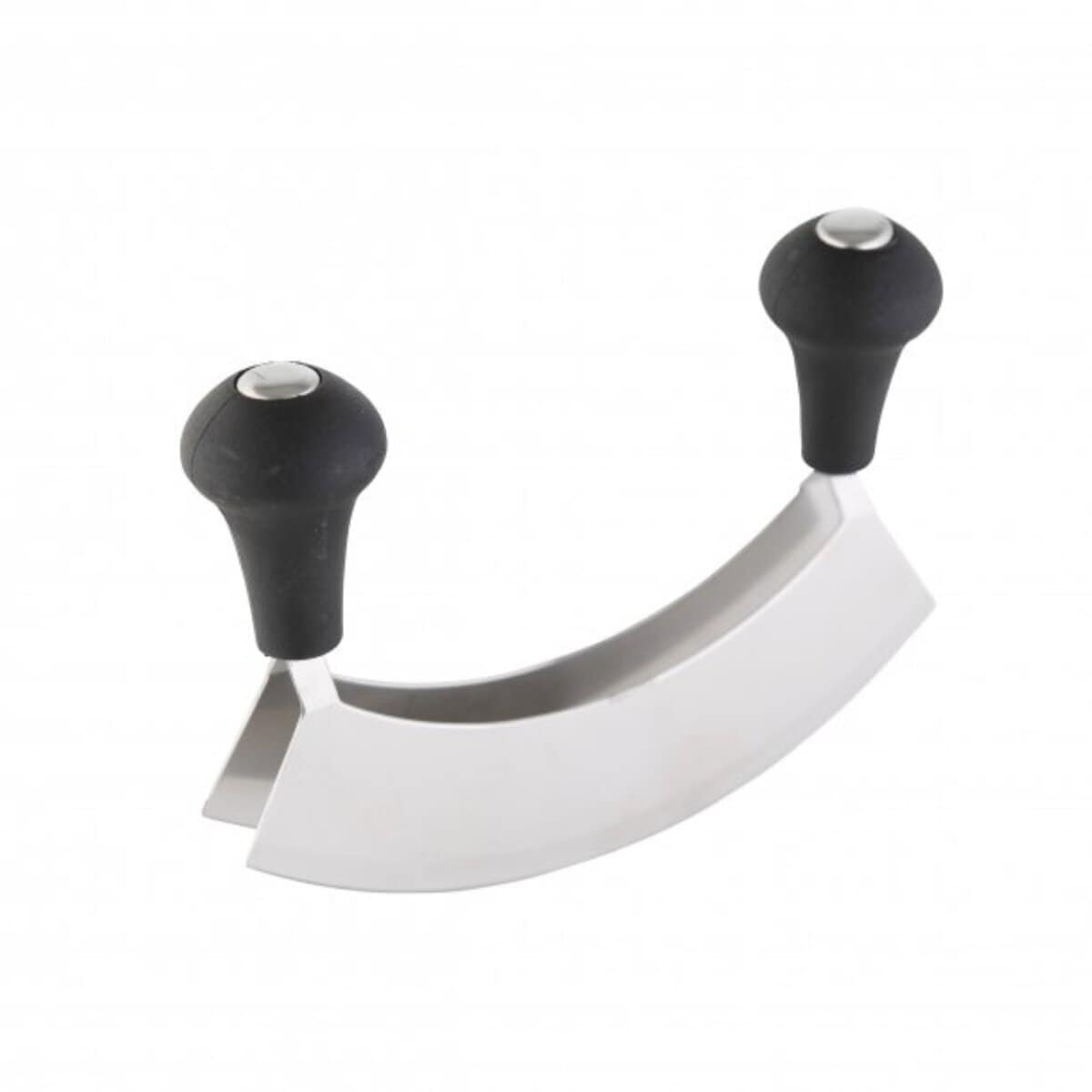Wiegemesser mit 2 Edelstahlklingen 17 cm mit Kunststoffgriffen - Bild 1
