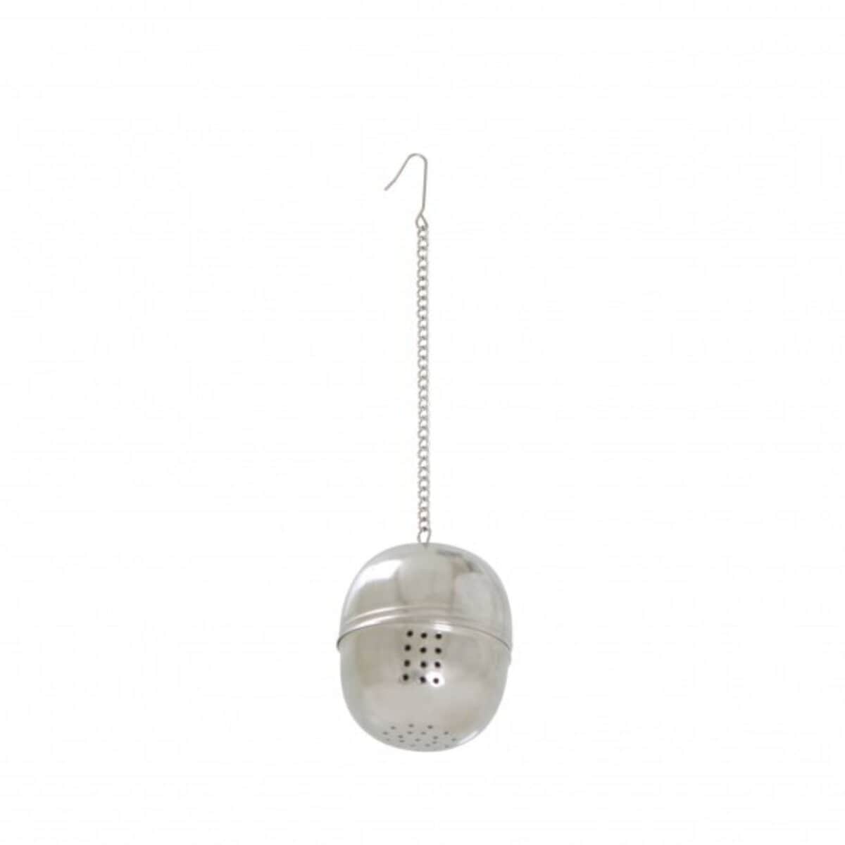 Teesieb Edelstahl mit Kette &oslash;4,5 cm - praktisch & langlebig - Bild 1