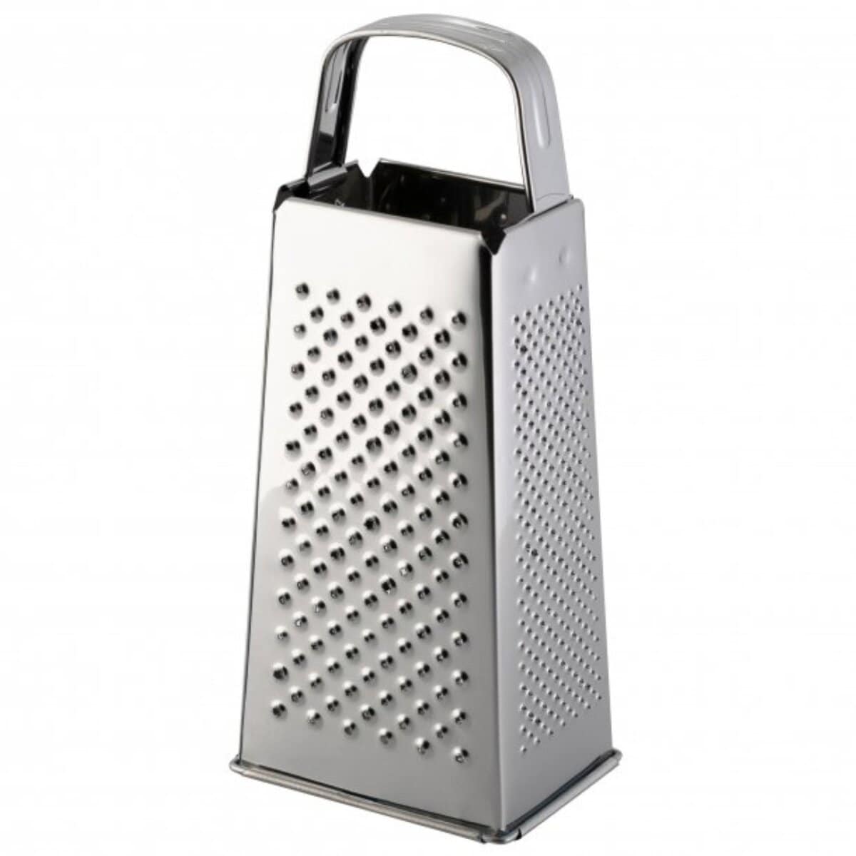 Vierkantreibe aus hochwertigem Edelstahl, 21 cm - K&uuml;chenreibe mit 4 Reibefl&auml;chen - Bild 1