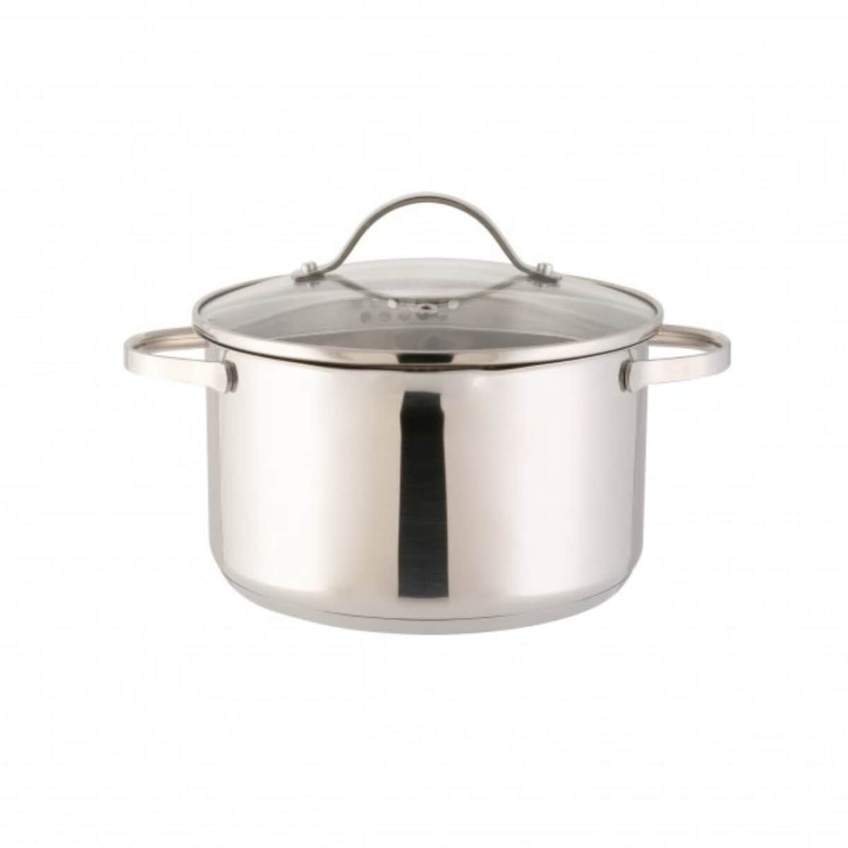 Pado Edelstahl Bratentopf mit Glasdeckel &oslash;20 cm - 3 L - Bild 1