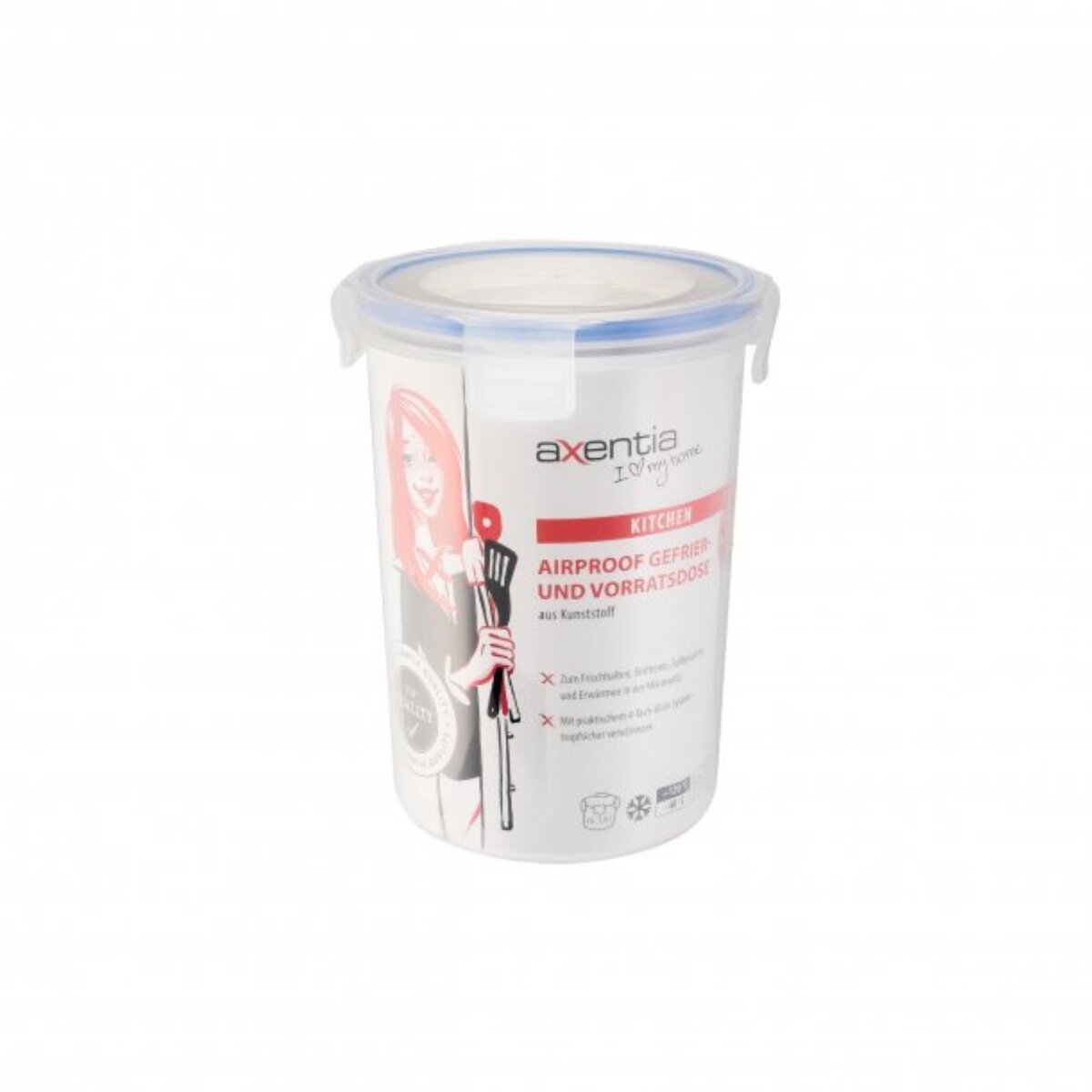 Frischhaltedose mit Deckel 1,6 L, luftdicht - temperaturbest&auml;ndig -40 bis +120&deg;C - Bild 1