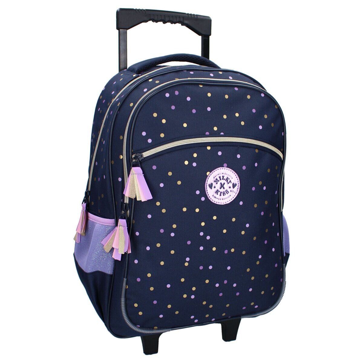 Milky Kiss Trolley-Rucksack Dotted Delight Dunkelblau mit Punkten | 08712645317468