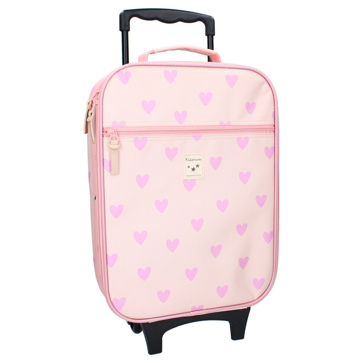 Kidzroom Kindertrolley mit Herzmotiv Koffer für Kinder Rollkoffer 41×3