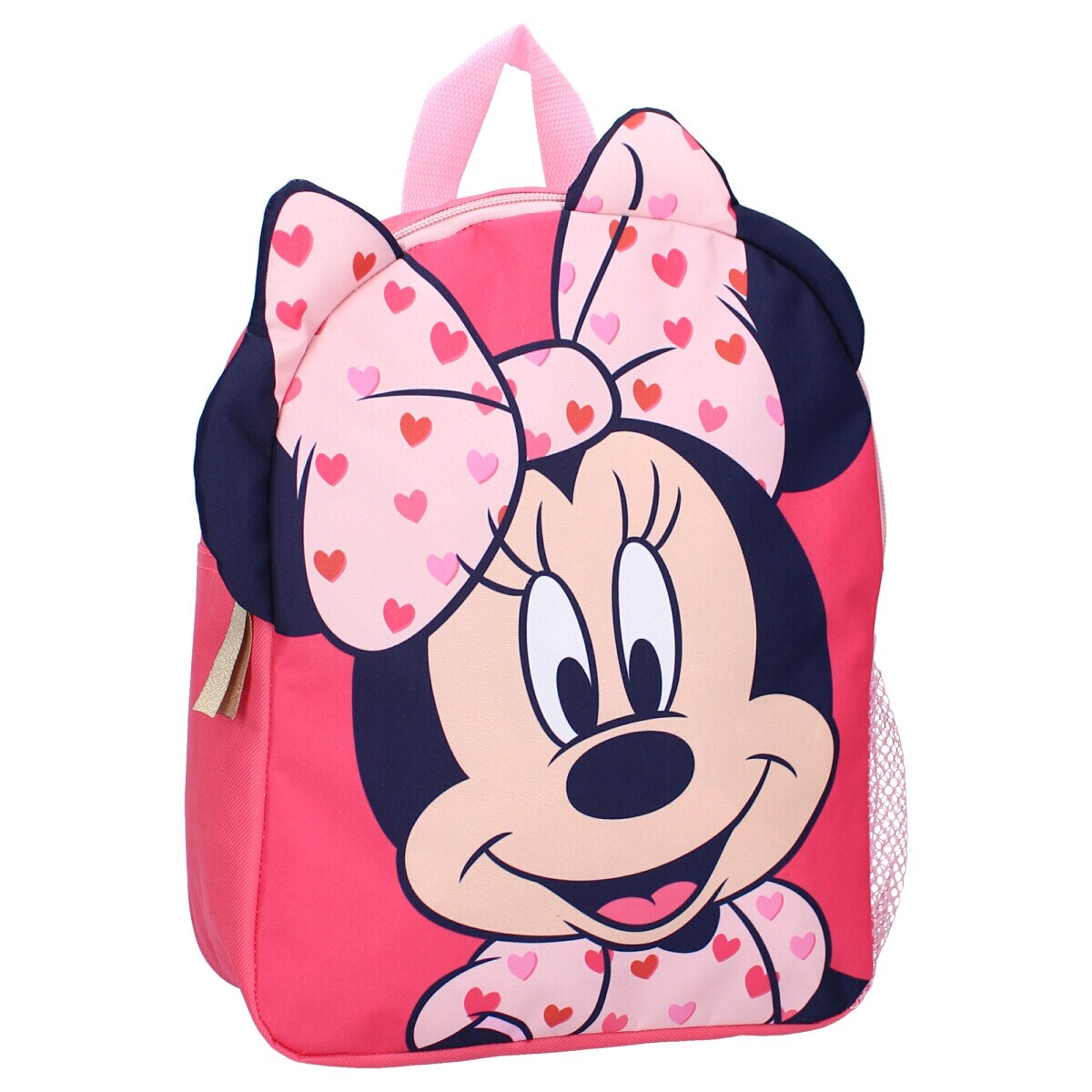Minnie Mouse 3D Rucksack Rosa Kinder Schulrucksack mit Seitentaschen - Bild 1