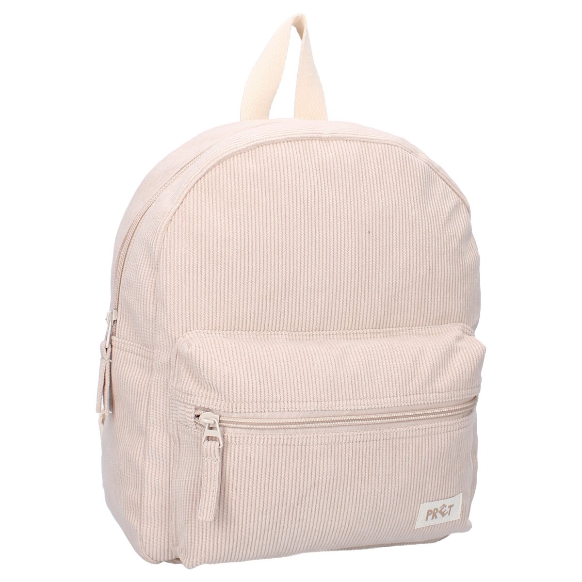 Pr&ecirc;t Rucksack Ridge And Row &ndash; Beiger Kinder Rucksack aus Rippstoff - Bild 1