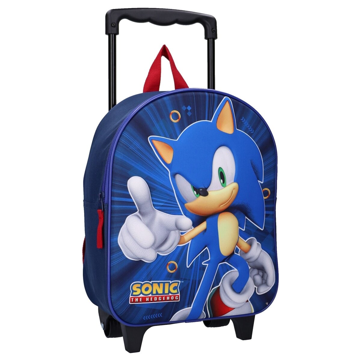 Sonic 3D Trolley Rucksack Great Escapes Kinder Schulrucksack mit - Bild 1